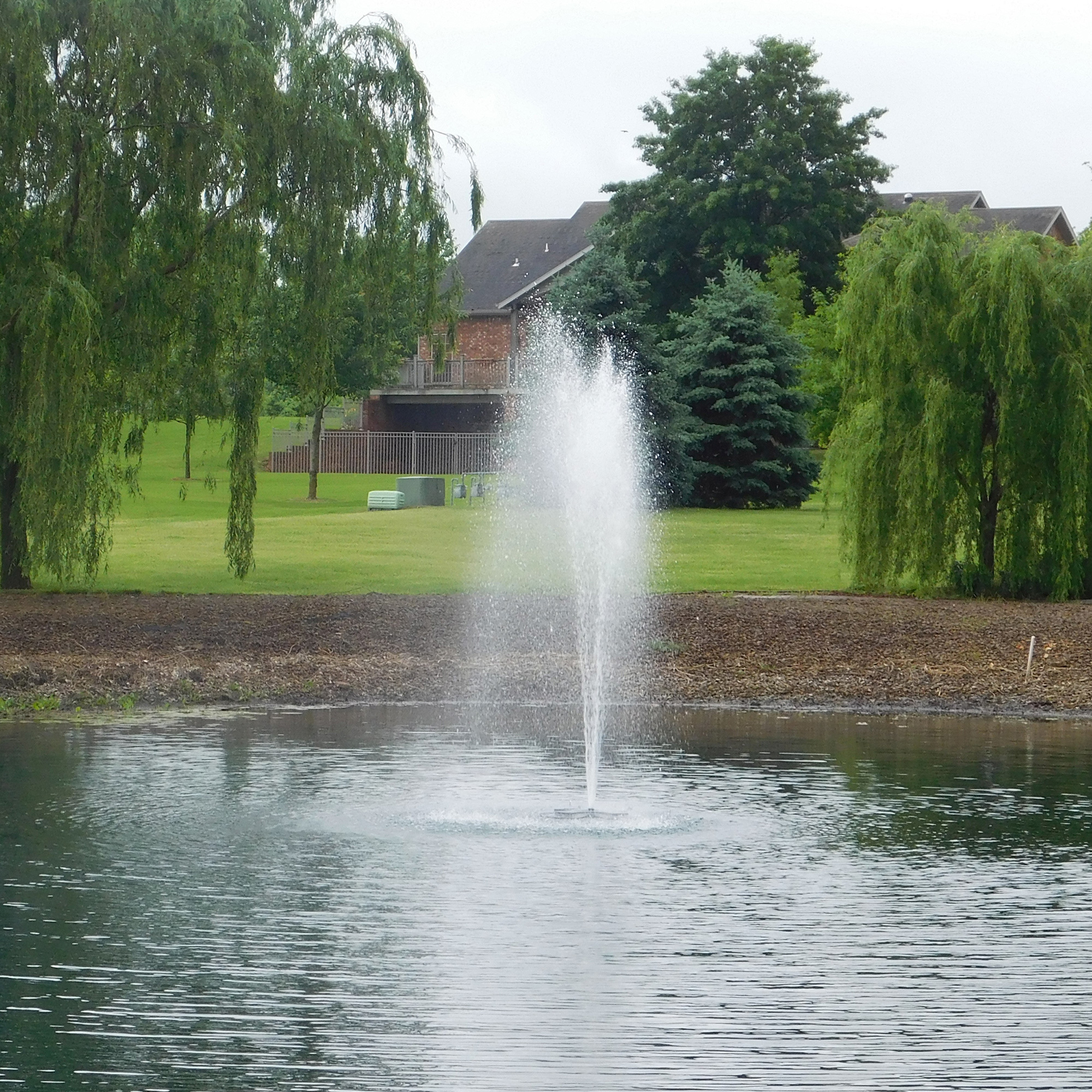 Outdoor Water Solutions Floating Pond Fountain, 1/2 HP, 4 Nozzles, Model# FTN0421